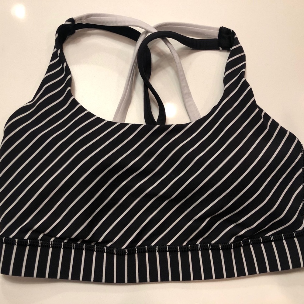 Lululemon Black and White Energy Bra